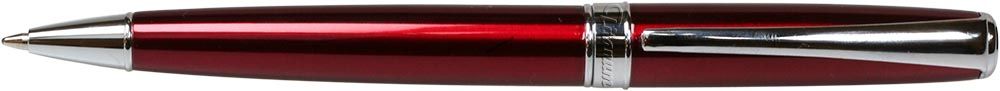 Długopis obrotowy 30B400L Titanum metalowy czerwona obudowa srebrne wykończenie niebieski wkład 0,7 mm 1