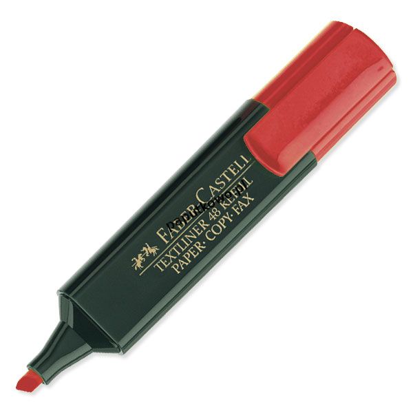 Zakreślacz 48 Faber-Castell 1-5mm czerwony 1