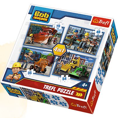 Puzzle Trefl bob budowniczy 4w1 4w1 el. (34270)