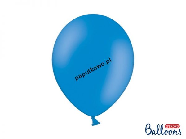 Balon gumowy metalizowany Partydeco niebieski 14cal 100 szt (SB14P-001)