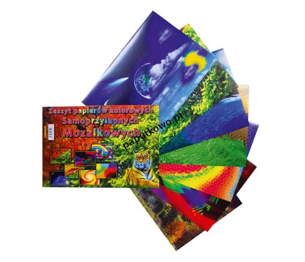 Zeszyt papierów kolorowych Cormoran samoprzylepne A4 7k 295x205 mm