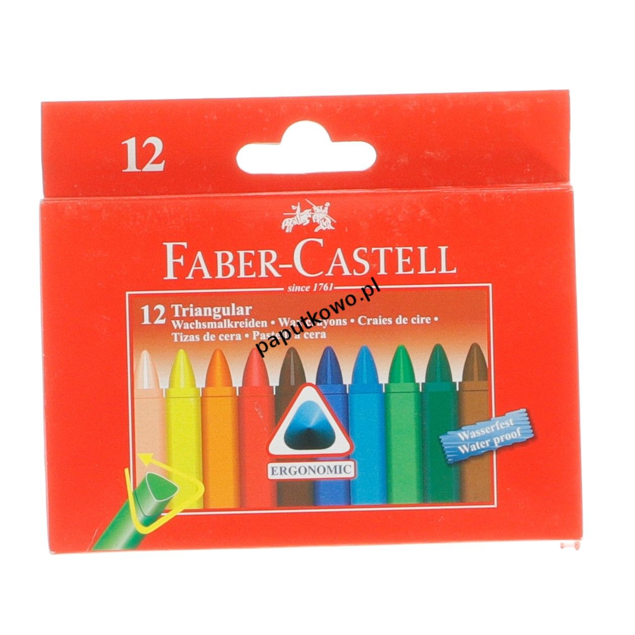Kredki świecowe Faber Castell trójkątne 10 (FC120010)