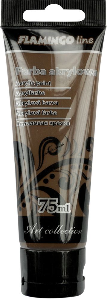 Farba akrylowa Flamingo Line kolor: brązowy 75 ml 1 kol. (091)