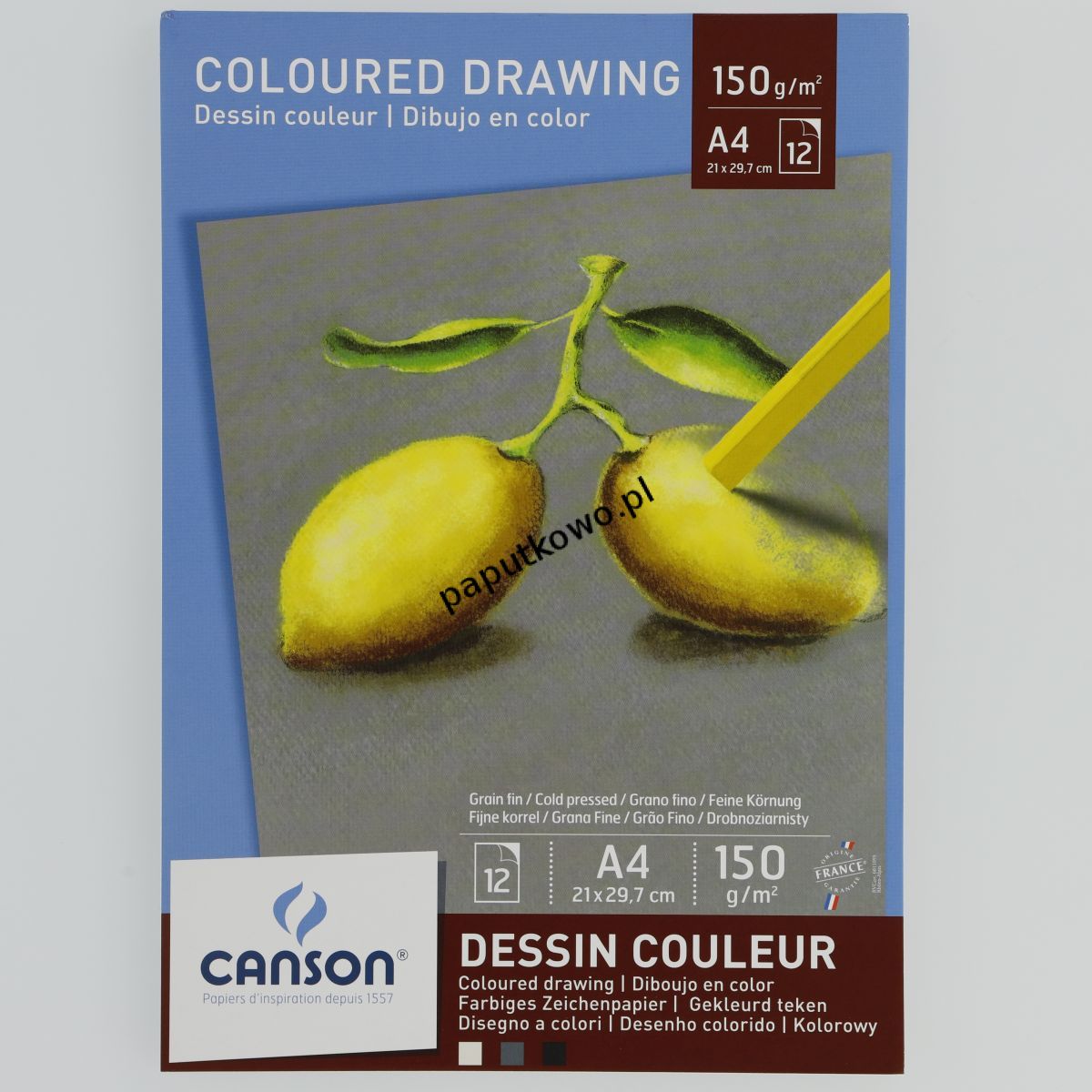 Blok artystyczny Canson Pastel A4 150g 12k (41-762) 1