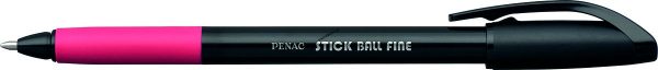 Długopis Penac stick ball fine, czerwony wkład (jba340102f-04)