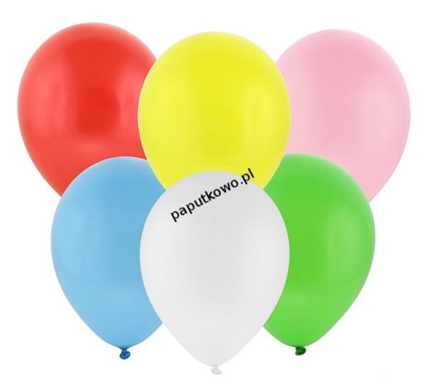 Balon gumowy pastelowy Godan mix 12cal 100 szt (12GP/MI)