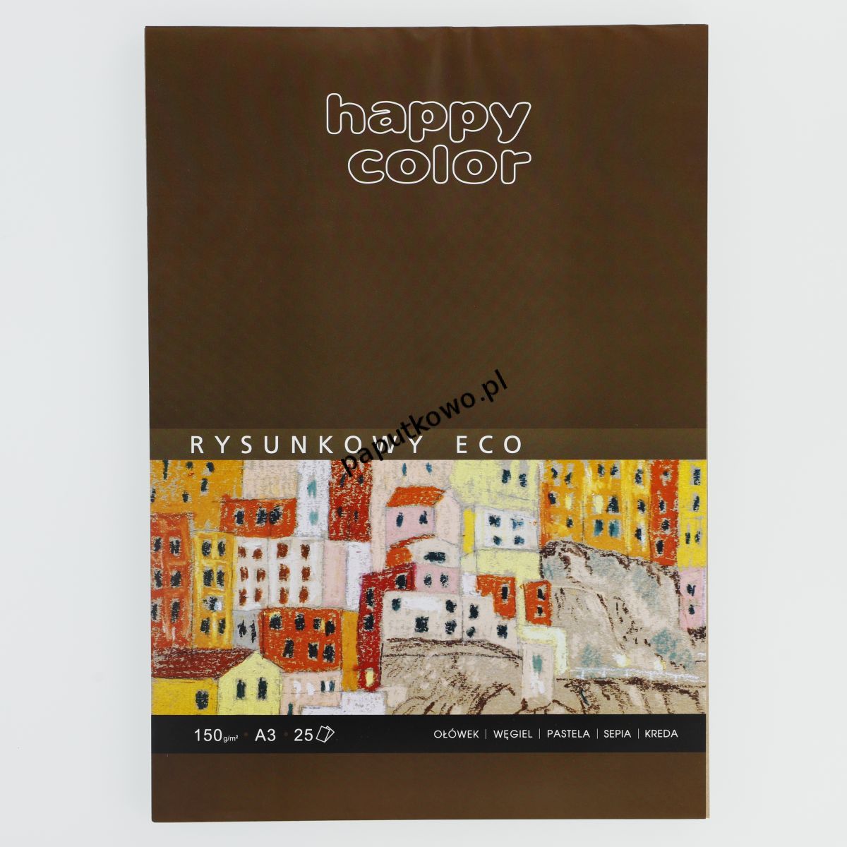 Blok rysunkowy Gdd Happy Color rysunkowy eko młody artysta A3 150g 25k (HA 3715 3040 A25)
