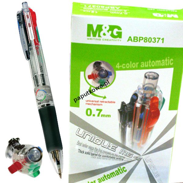 Długopis Unique MG4 ABP80371  M&G 4-kolorowy 0,7 mm 1