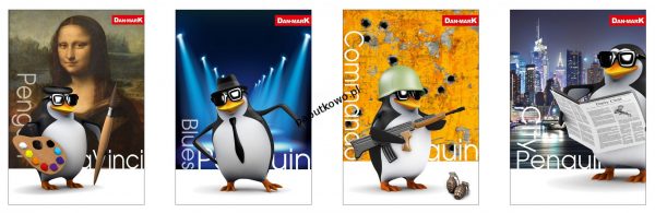 Zeszyt Dan-Mark PENGUIN A5 16k. linia (5905184014278)