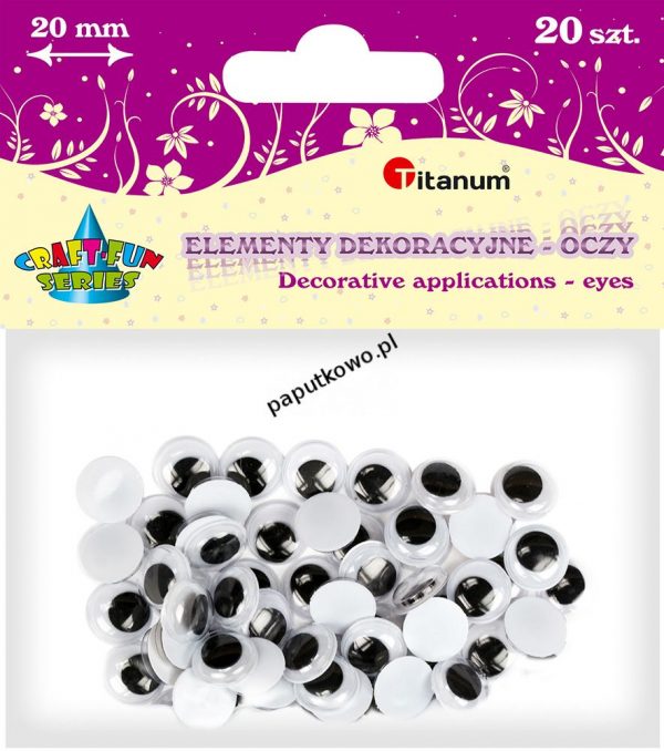 Oczy Titanum Craft-Fun Series ruchome 20mm