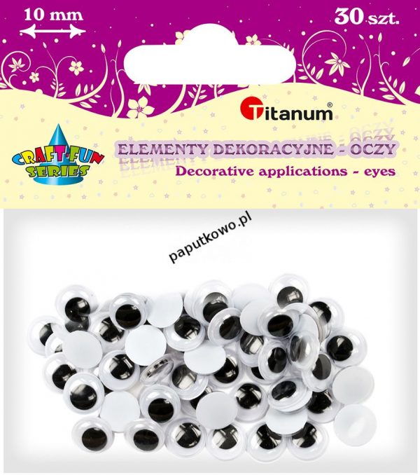 Oczy Titanum Craft-Fun Series ruchome 10mm