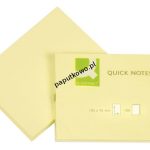 Notes samoprzylepny Q-Connect żółty jasny 100k 102 mm x 76 mm (KF01410)