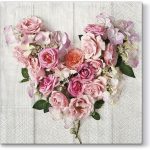 Serwetki Paw Lunch Rose Heart kolor: mix nadruk 330 mm x 330 mm (SDL091100)