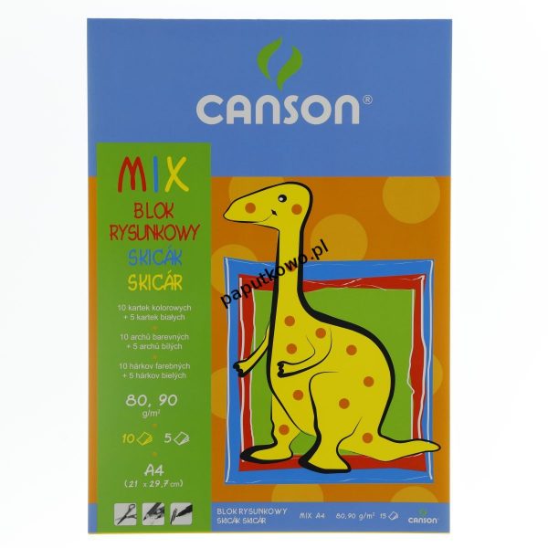 Blok rysunkowy Canson A4 mix 90g 15k (6666-192)