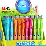 Długopis M&G Corona, niebieski wkład 0,38 mm (ABP85074)