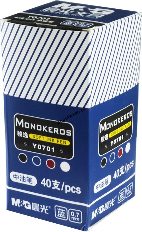 Długopis M&G Monokeros hybrydowy, niebieski wkład 0,7 mm (ABPY0701)
