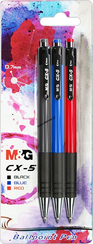 Długopis M&G CX-5, mix wkład 0,7 mm (ABP88475)