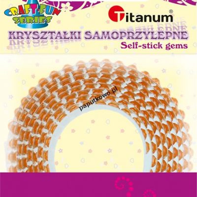 Kryształki Titanum Craft-fun Craft-fun taśma kryształki pomarańczowy (TZ022-1) 1