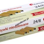 Zszywki 24/6 Titanum miedziowane 24/6 1000 szt