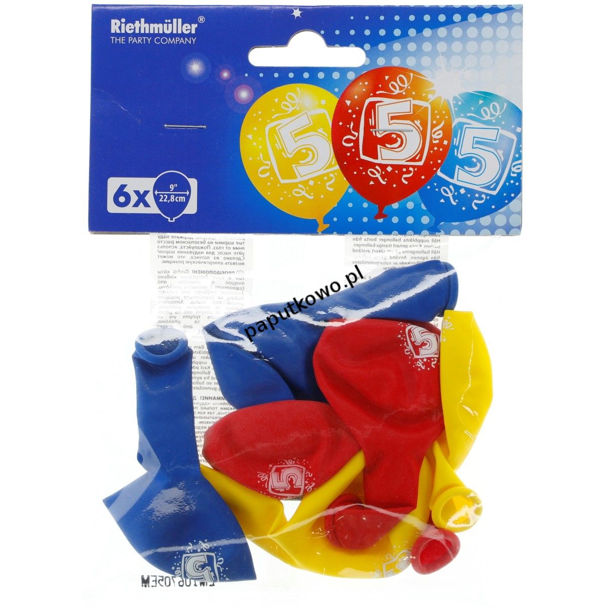 Balon gumowy Riethmuller mix 6 szt (450071)