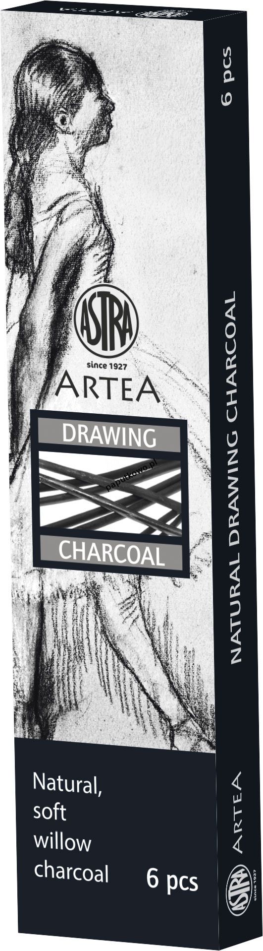 Węgiel rysunkowy Astra Artea 6 szt (323115003)