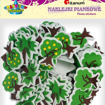 Naklejka (nalepka) Titanum Craft-fun Craft-Fun Series piankowe drzewa (mix) mm x (mix) mm (EE34)