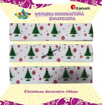 Wstążka Titanum Craft-fun Craft-fun wstążka dekoracyjna Xmas (DD170) 1