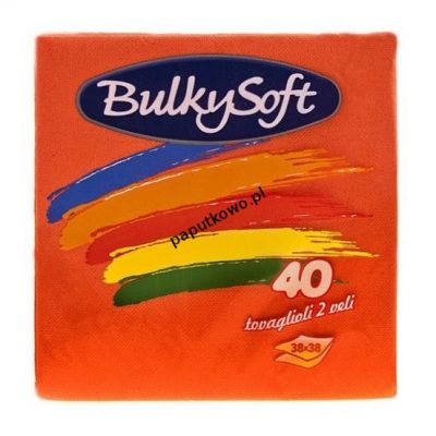 Serwetki Bulkysoft kolor: czerwony 380 mm x 380 mm 1