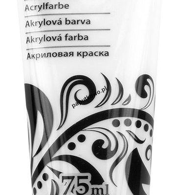 Farba akrylowa Flamingo Line kolor: biały tytanowy 75 ml 1 kol