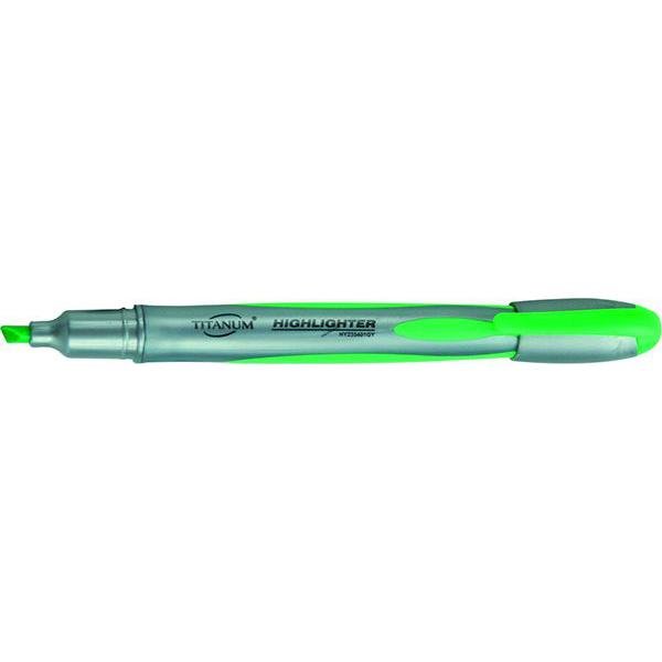 Zakreślacz Titanum, zielony wkład 1,0-3,5 mm (HY235401GY)
