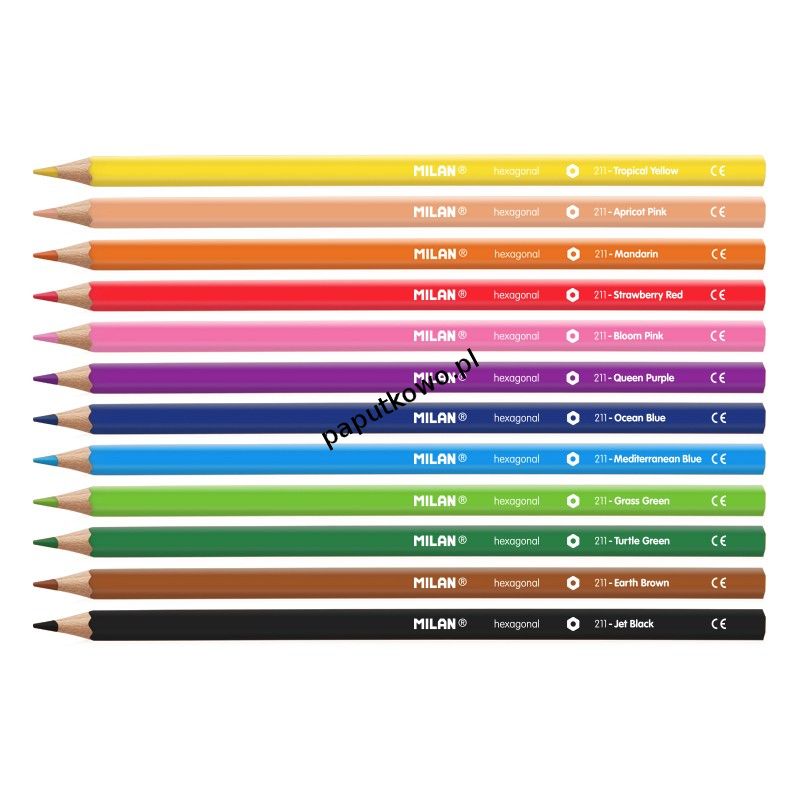 Kredki ołówkowe Milan 12 kolorów (80012)
