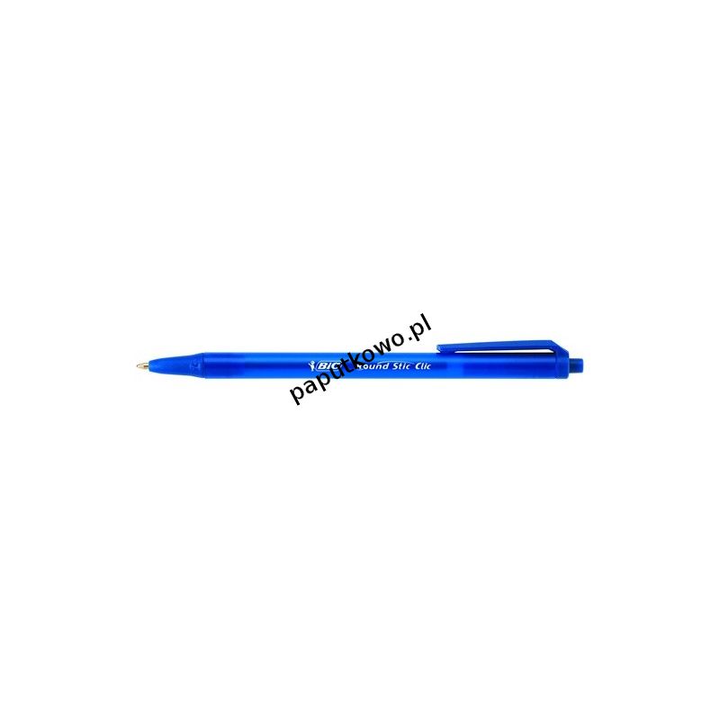 Długopis Bic Round Stic Clic, niebieski wkład 0,4 mm (926376)