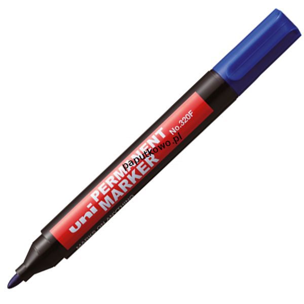 Marker permanentny Uni, niebieski wkład 1,0-3,0 mm (NO-320F)