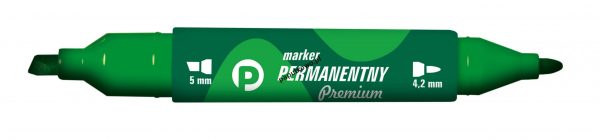 Marker permanentny Tetis Premium, zielony wkład 4,2-5,0 mm (KM502-Z2)