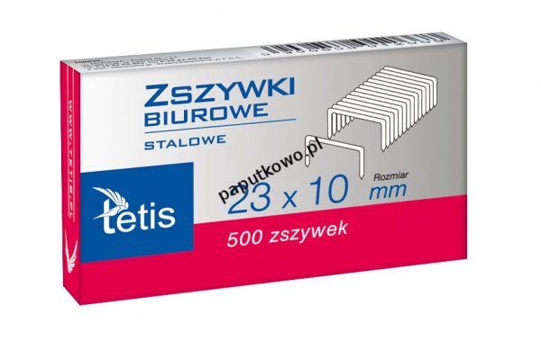 Zszywki 23/10 Tetis 23/10 500 szt (GZ102-A)