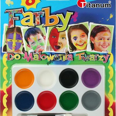 Farby do malowania twarzy 8 kolorów