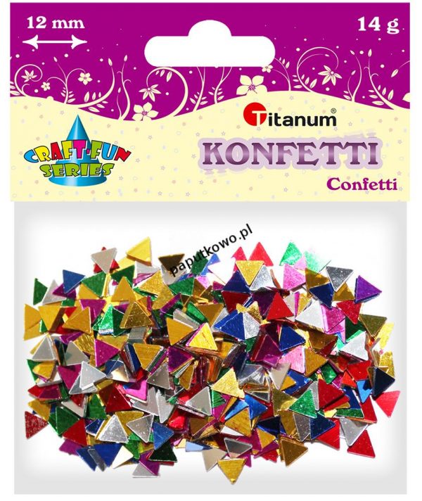 Konfetti Titanum Craft-Fun Series Trójkąty mix kolorów