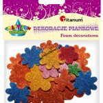 Dekoracje piankowe Titanum Craft-Fun Series kwiatki mix kolorów