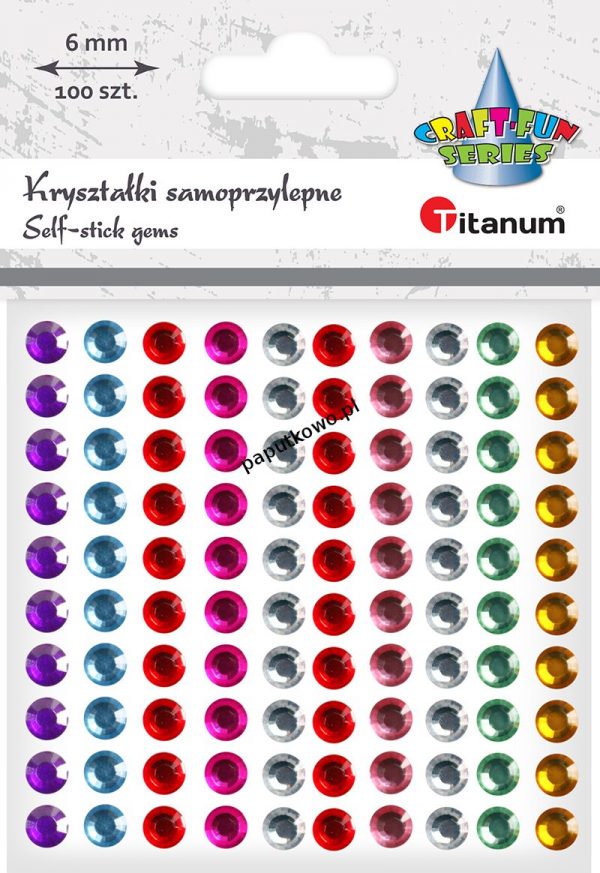 Kryształki Titanum Craft-fun Craft-Fun Series naklejka kryształki mix 100 szt (EB882)