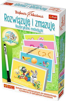 Gra edukacyjna Trefl Rozwiązuję i zmazuję Rozbrykane melodyjki (01354)