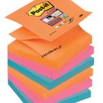 Notes samoprzylepny Post-It Super Sticky Z-Notes R330-6SS-EG mix 540k 76x76 mm (3M-70005252112)