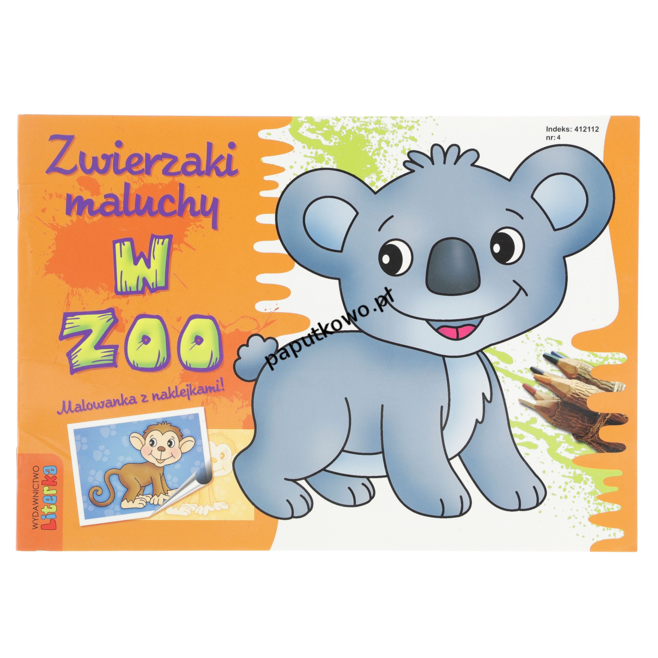 Książka dla dzieci Literka Zwierzaki maluchy - w Zoo