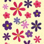 Naklejka (nalepka) Titanum Craft-fun Craft-fun Series kwiatki CRAFT-FUN SERIES (mix) (mix) mm x (mix) mm (GE25) 1