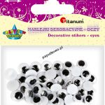 Oczy samoprzylepne Titanum Craft-Fun Series ruchome 10mm 1