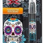 Pióro na naboje mix Bic X Pen Decors Skull (8794074)