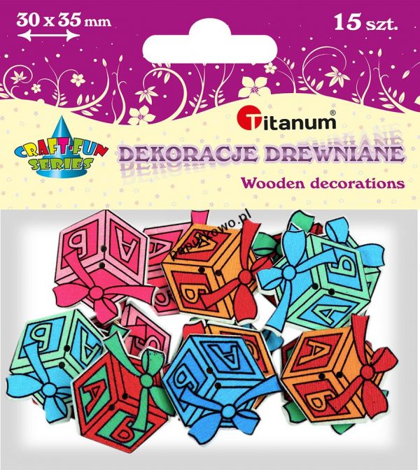 Dekoracje drewniane Titanum Craft-Fun Series Prezenty do przyszycia