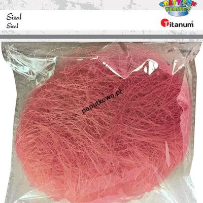 Sizal Titanum Craft-fun Craft-fun sisal 30g CRAFT-FUN SERIES (różowy) 1