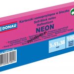 Notes samoprzylepny Donau Neon różowy 300k 51x38 mm (7585011-16)