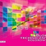 Blok techniczny Kreska kolorowy A3 170g 15k