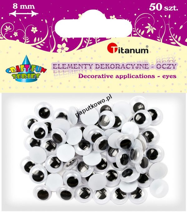 Oczy Titanum Craft-Fun Series ruchome 8mm